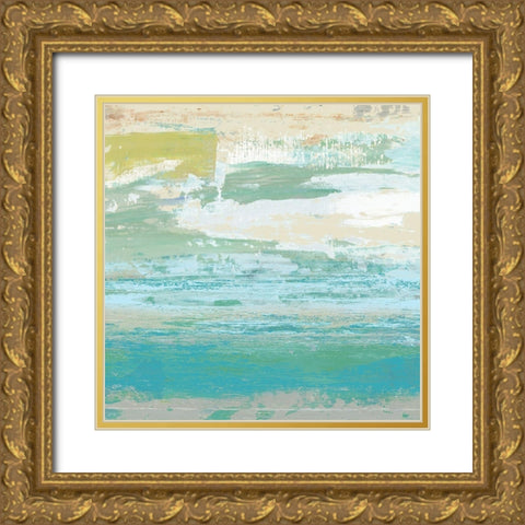 Beach Wash No. 6 Gold Ornate Wood Framed Art Print with Double Matting by Nicoll, Suzanne