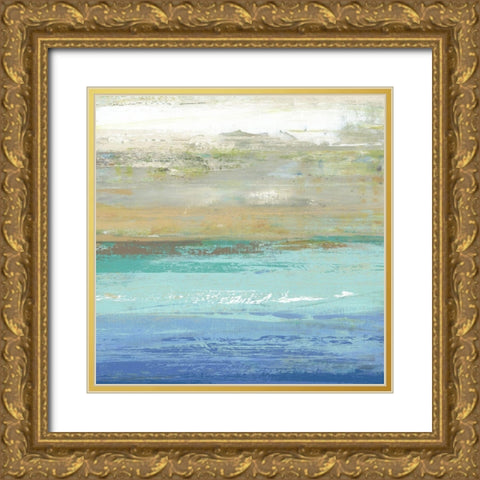 Beach Wash No. 7 Gold Ornate Wood Framed Art Print with Double Matting by Nicoll, Suzanne