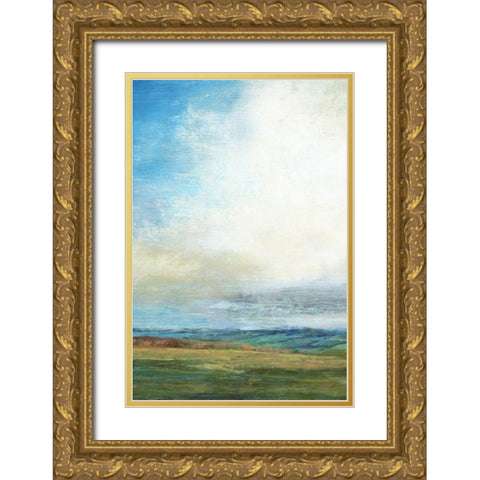 Blue Skies Gold Ornate Wood Framed Art Print with Double Matting by Nicoll, Suzanne