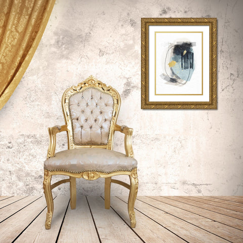 Meteor Shower No. 1 Gold Ornate Wood Framed Art Print with Double Matting by Nicoll, Suzanne