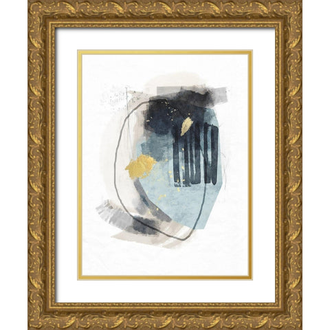 Meteor Shower No. 1 Gold Ornate Wood Framed Art Print with Double Matting by Nicoll, Suzanne