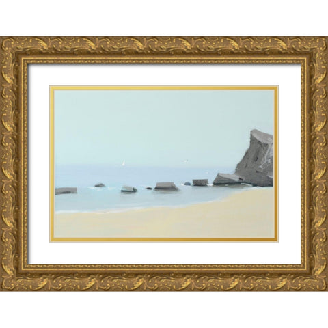 Morning On The Black Sea Gold Ornate Wood Framed Art Print with Double Matting by Nekraha, Igor