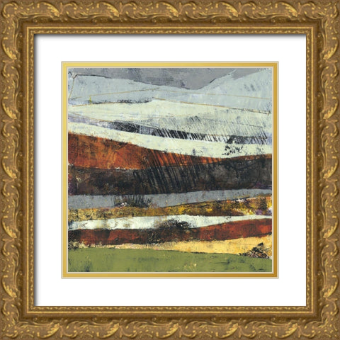 Distant Storm Gold Ornate Wood Framed Art Print with Double Matting by Nickell, Linda
