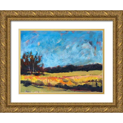 On The Road Gold Ornate Wood Framed Art Print with Double Matting by Nickell, Linda