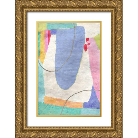 Cotton Candy No. 1 Gold Ornate Wood Framed Art Print with Double Matting by Nicoll, Suzanne
