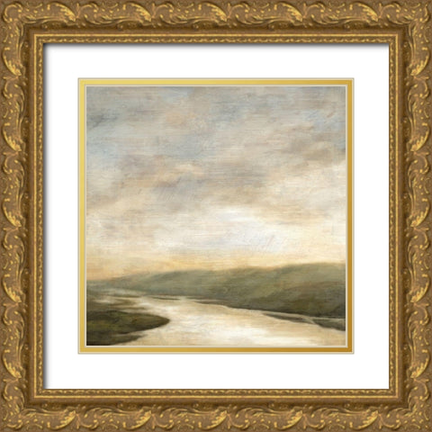 Hudson Gold Ornate Wood Framed Art Print with Double Matting by Nicoll, Suzanne