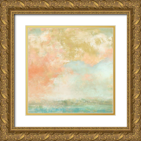 Mist Gold Ornate Wood Framed Art Print with Double Matting by Nicoll, Suzanne