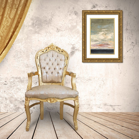 Quiet Tide Gold Ornate Wood Framed Art Print with Double Matting by Nicoll, Suzanne
