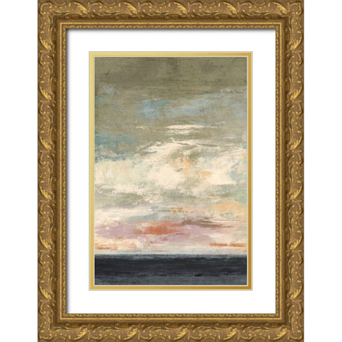 Quiet Tide Gold Ornate Wood Framed Art Print with Double Matting by Nicoll, Suzanne