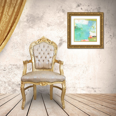Water Music Gold Ornate Wood Framed Art Print with Double Matting by Nicoll, Suzanne