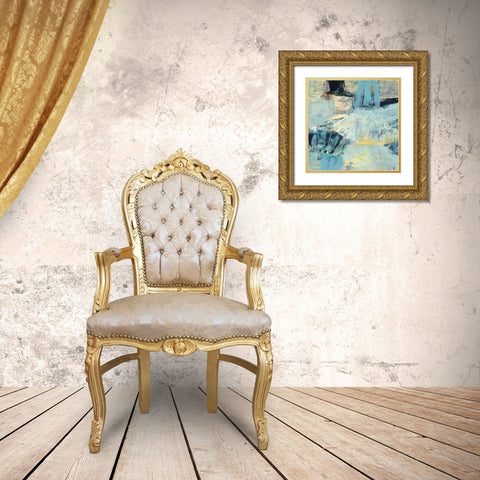 Tideline No. 2 Gold Ornate Wood Framed Art Print with Double Matting by Nemcosky, Ann Thompson