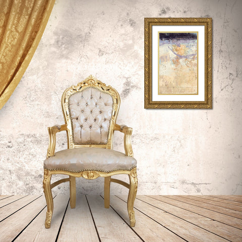 Aubergine 1 Gold Ornate Wood Framed Art Print with Double Matting by Nicoll, Suzanne