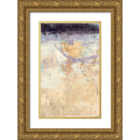 Aubergine 1 Gold Ornate Wood Framed Art Print with Double Matting by Nicoll, Suzanne