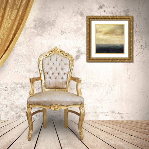Black Sea Gold Ornate Wood Framed Art Print with Double Matting by Nicoll, Suzanne