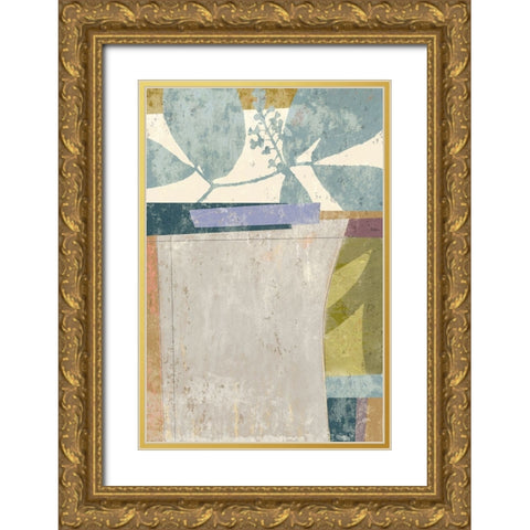 Calla 1 Gold Ornate Wood Framed Art Print with Double Matting by Nicoll, Suzanne