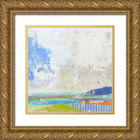 Capri Gold Ornate Wood Framed Art Print with Double Matting by Nicoll, Suzanne
