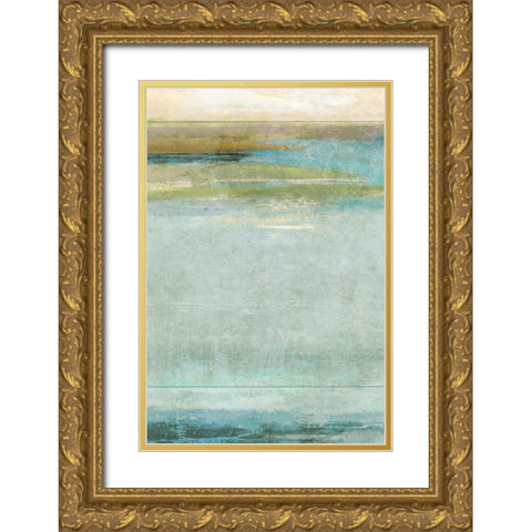 Seafoam 2 Gold Ornate Wood Framed Art Print with Double Matting by Nicoll, Suzanne