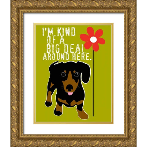 Big Deal Gold Ornate Wood Framed Art Print with Double Matting by Oliphant, Ginger