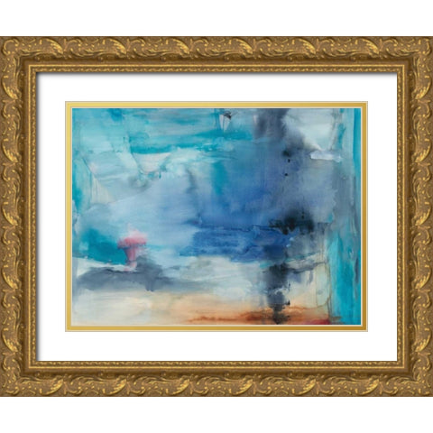 Out to Sea Gold Ornate Wood Framed Art Print with Double Matting by Oppenheimer, Michelle