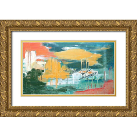 Unveiling the Sky Gold Ornate Wood Framed Art Print with Double Matting by ONeill, Carolyn