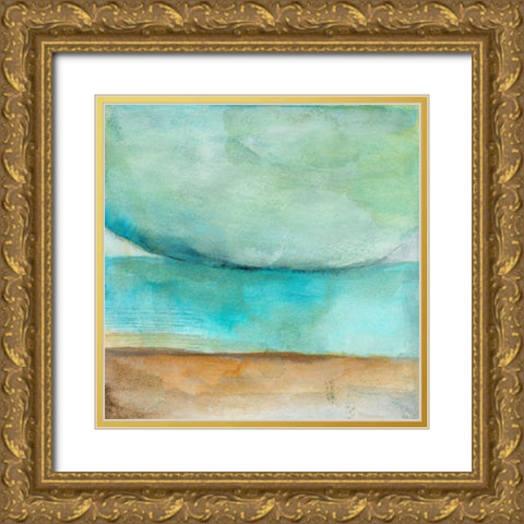 Here Is the Brighter Garden Gold Ornate Wood Framed Art Print with Double Matting by Oppenheimer, Michelle