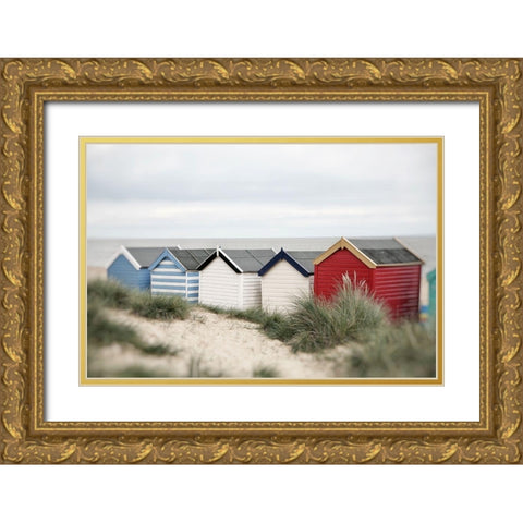 Seaside 6 Gold Ornate Wood Framed Art Print with Double Matting by Okula, Carina