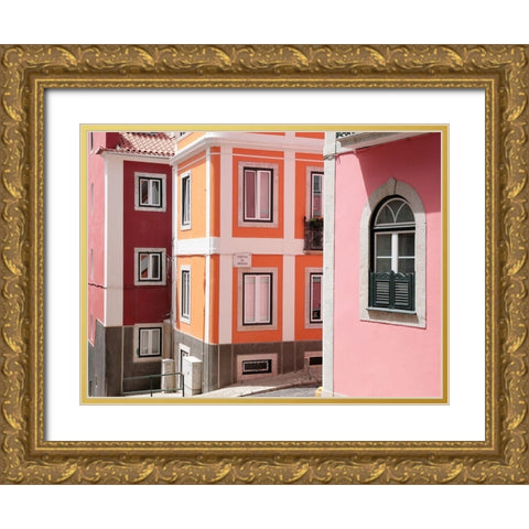 Colours of Europe No. 1 Gold Ornate Wood Framed Art Print with Double Matting by Okula, Carina