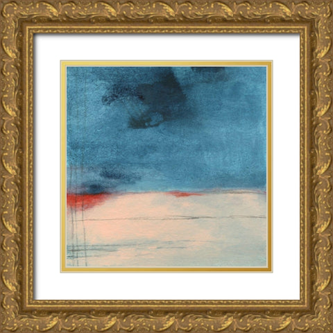 Wandering Water Gold Ornate Wood Framed Art Print with Double Matting by Oppenheimer, Michelle