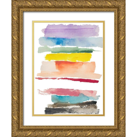 Inclusion Gold Ornate Wood Framed Art Print with Double Matting by Oppenheimer, Michelle