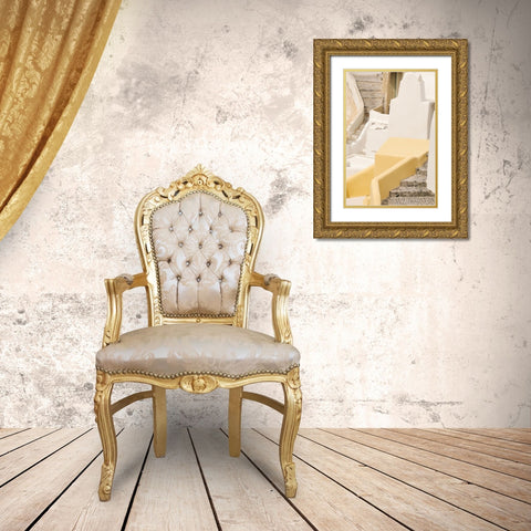 Stones and Stairs Gold Ornate Wood Framed Art Print with Double Matting by Okula, Carina