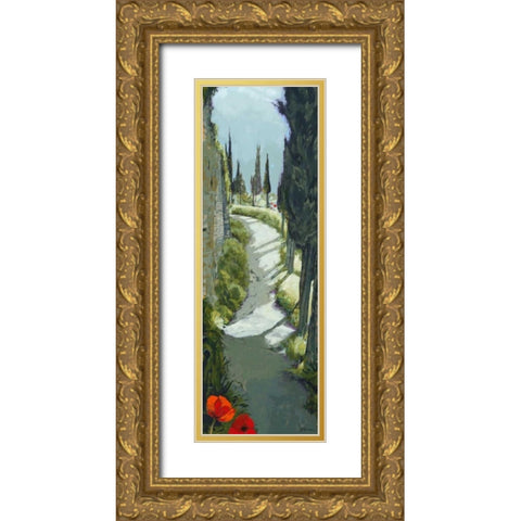 Around the Bend Gold Ornate Wood Framed Art Print with Double Matting by Parsons, Jane Henry