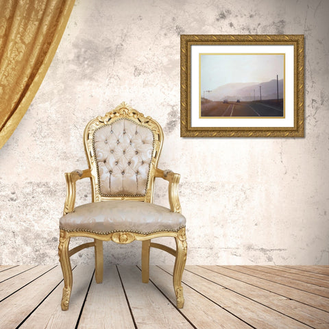 California Road Chronicles - 61 Gold Ornate Wood Framed Art Print with Double Matting by Penezic, Relja