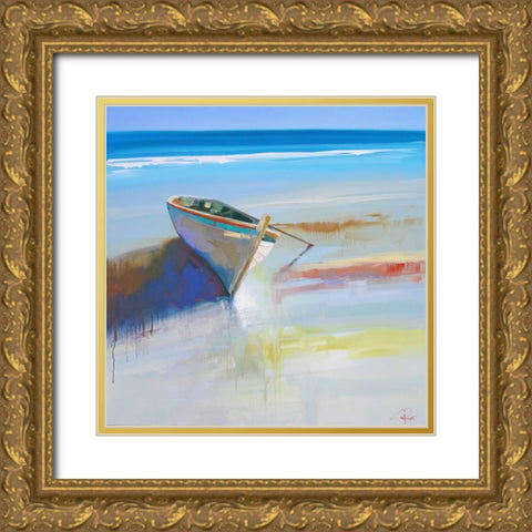 Low Tide 2 Gold Ornate Wood Framed Art Print with Double Matting by Penny, Craig Trewin