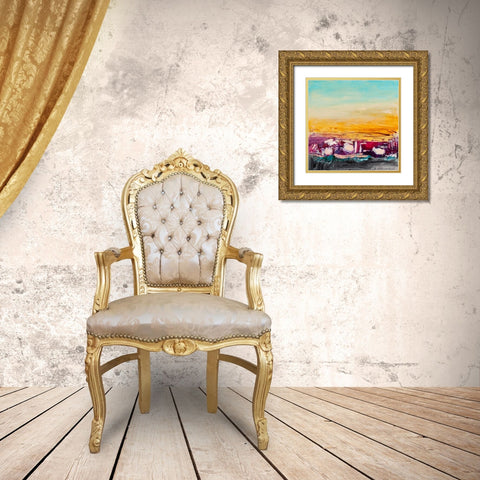 Whispered Wanderlust II Gold Ornate Wood Framed Art Print with Double Matting by Pristas, Tracy Lynn