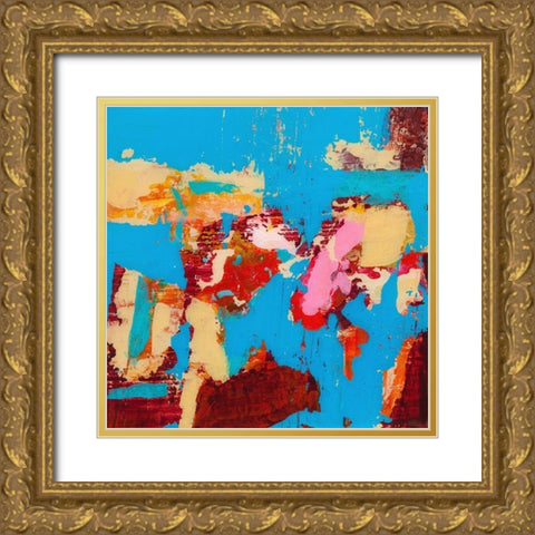 Folded Sunset I Gold Ornate Wood Framed Art Print with Double Matting by Pristas, Tracy Lynn