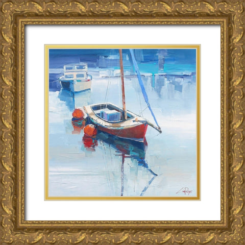 On the Creek Gold Ornate Wood Framed Art Print with Double Matting by Penny, Craig Trewin