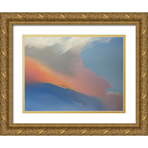Gulfstream Gold Ornate Wood Framed Art Print with Double Matting by Pannell, Cap