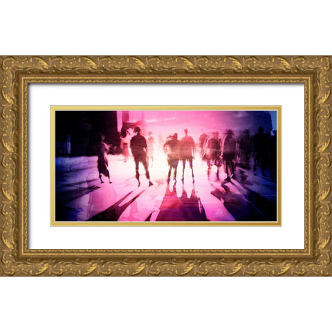 Java Jazz 33 Gold Ornate Wood Framed Art Print with Double Matting by Pfrommer, Sven