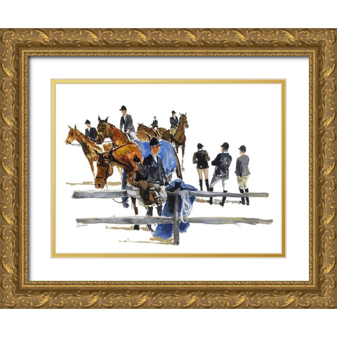 Hampton Classic Gold Ornate Wood Framed Art Print with Double Matting by Paraskevas, Michael