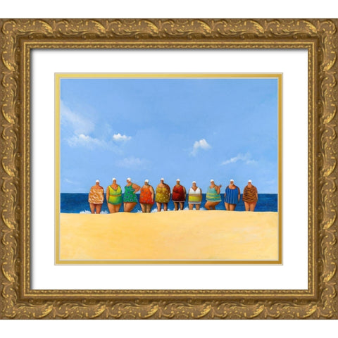 My Ten Aunts Gold Ornate Wood Framed Art Print with Double Matting by Paraskevas, Michael