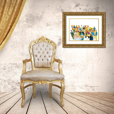 Summer Drinks Gold Ornate Wood Framed Art Print with Double Matting by Paraskevas, Michael