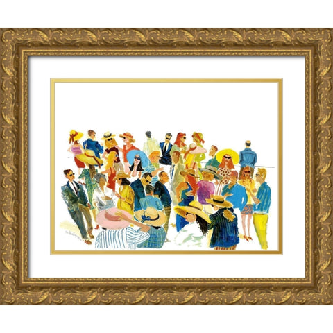 Summer Drinks Gold Ornate Wood Framed Art Print with Double Matting by Paraskevas, Michael