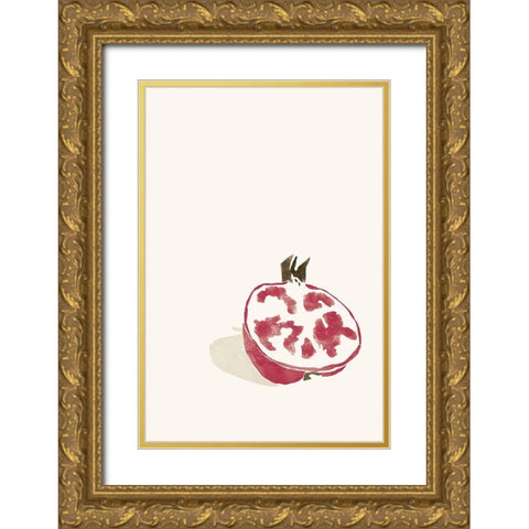 Tropical Grenade Gold Ornate Wood Framed Art Print with Double Matting by Pont, Yuyu