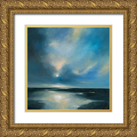 River Shadow Gold Ornate Wood Framed Art Print with Double Matting by Parent, Joanne