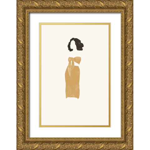 Amber Summer Gold Ornate Wood Framed Art Print with Double Matting by Pont, Yuyu