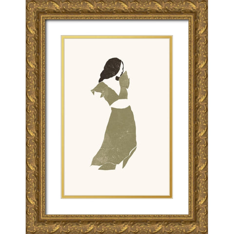 Olive Summer Gold Ornate Wood Framed Art Print with Double Matting by Pont, Yuyu