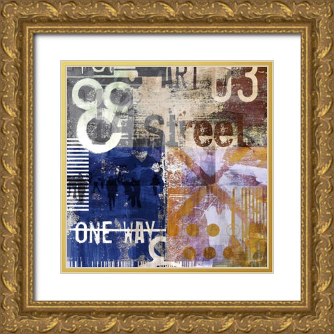 Move On IX Gold Ornate Wood Framed Art Print with Double Matting by Pfrommer, Sven