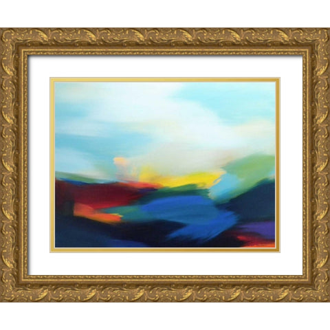 On a Good Day Gold Ornate Wood Framed Art Print with Double Matting by Posillico, Leo