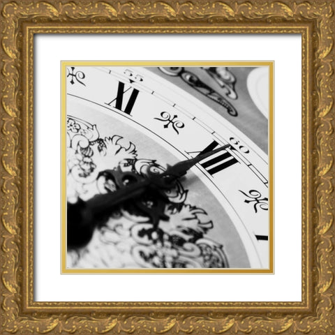 Clockwork 1 Gold Ornate Wood Framed Art Print with Double Matting by PhotoINC Studio
