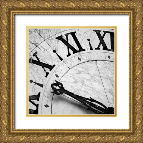 Clockwork 3 Gold Ornate Wood Framed Art Print with Double Matting by PhotoINC Studio